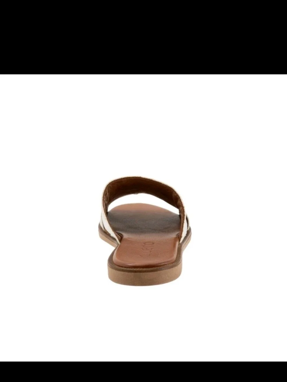 Bueno Hendrix Women's Leather Slide Sandals Dark Silver